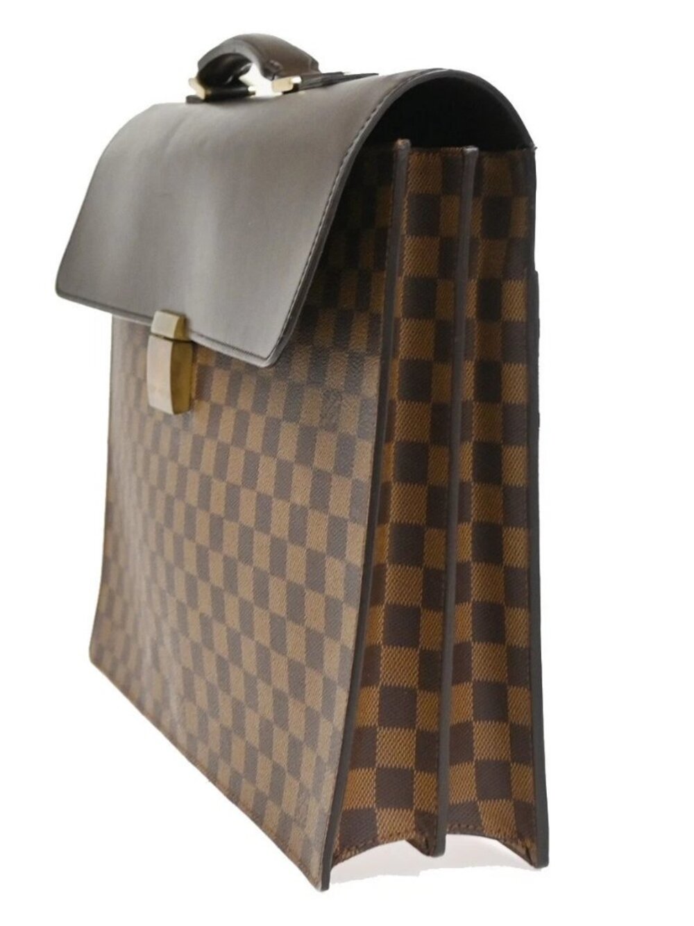LOUIS VUITTON Altona GM Business Hand Bag Damier Ebene Leather - Picture 2 of 16